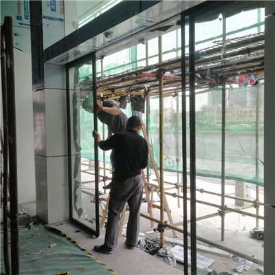 深圳公明新区本田4S店装置必博bibo自动门项目
