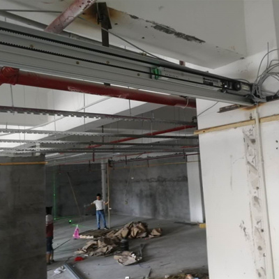 深圳灼烁新区华顺工业园装置必博bibo自动感应玻璃门工程项目